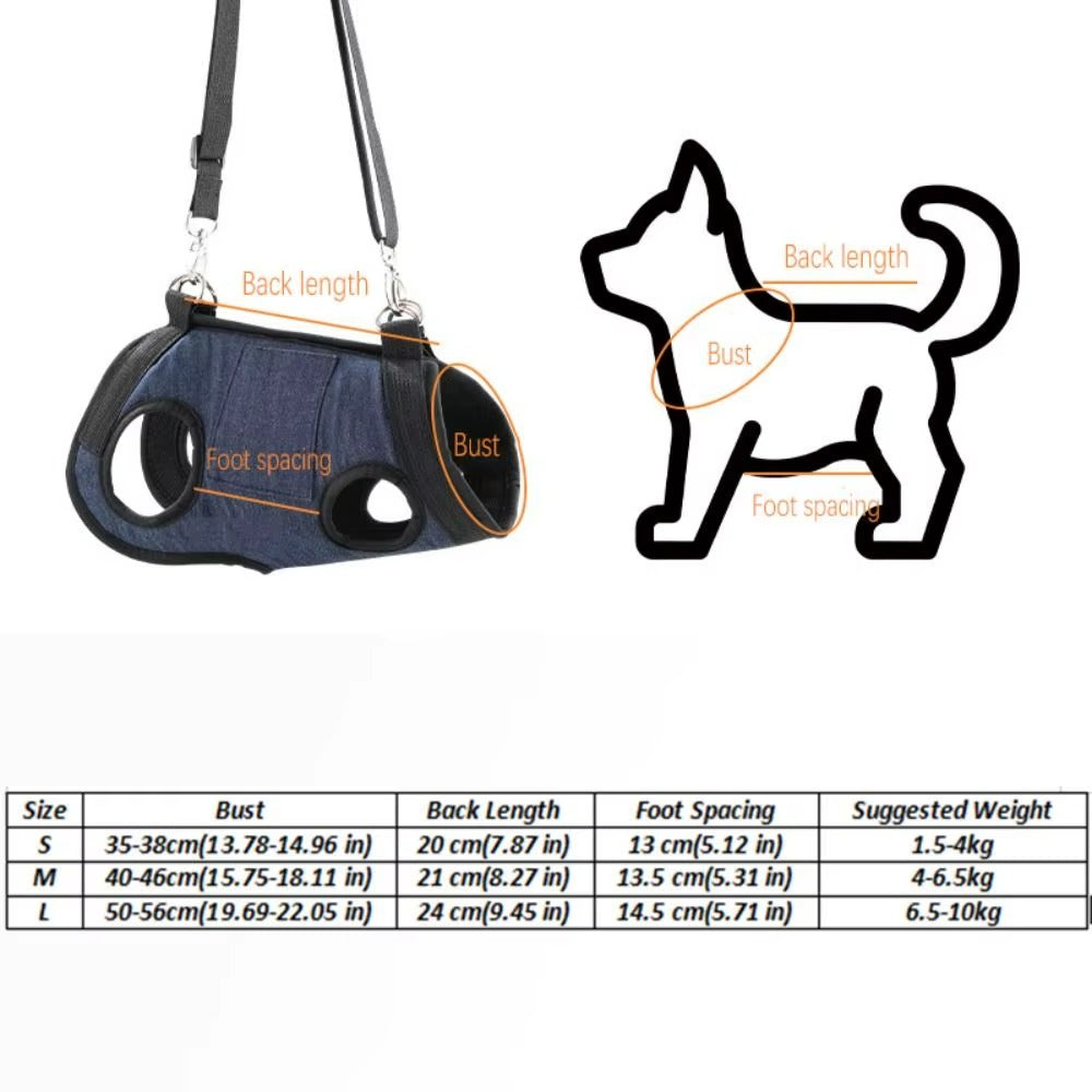 Adjustable Dog Sling Harness