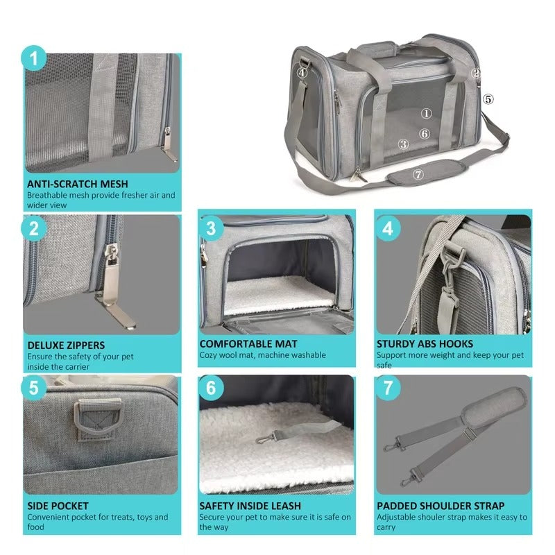Soft Dog Carrier Backpack