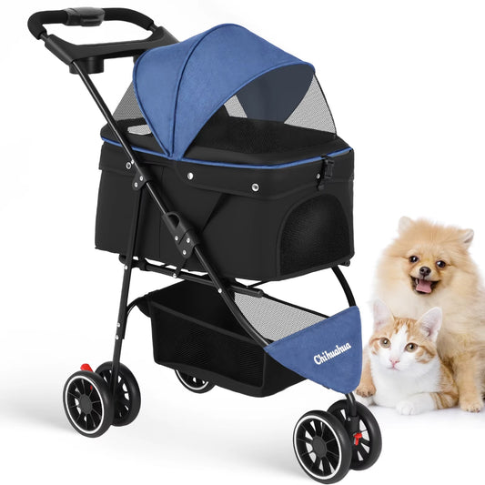 Pet Stroller For Dogs & Cats